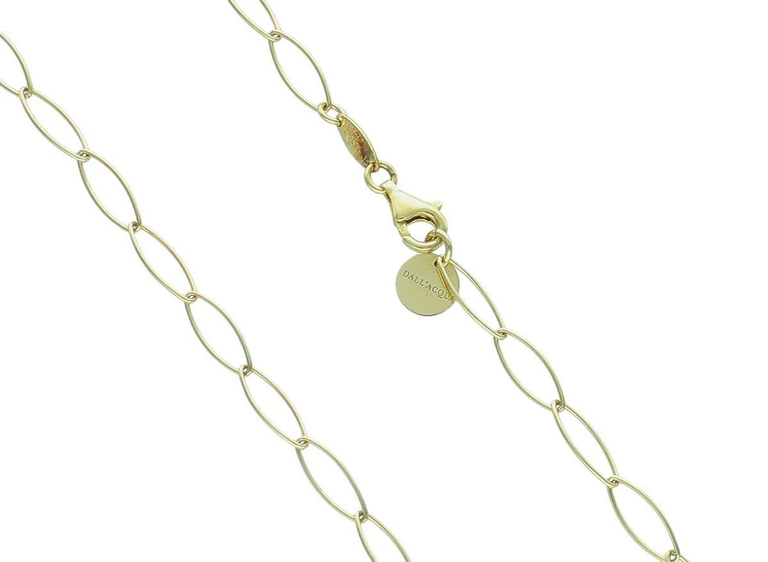 Naszyjnik srebrny pozł. owalne ogniwka Dall'Acqua.jpg